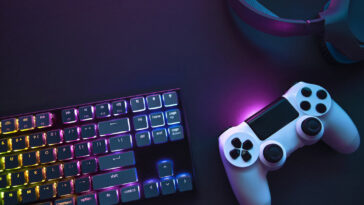 colorful gaming accessories