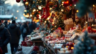 Grafico che mostra le tendenze degli acquisti natalizi in Italia