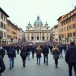 Grafico sull'andamento dei mercati europei e OVS