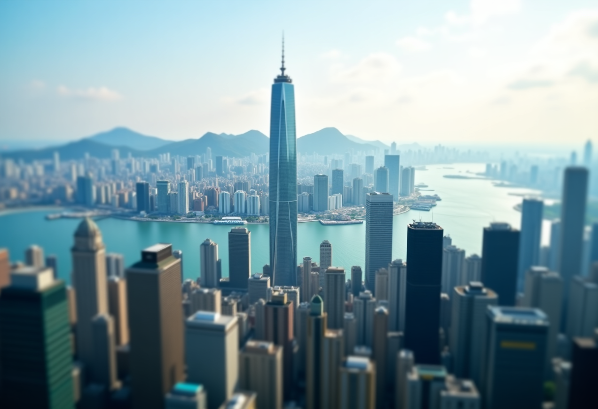 Grafico dell'andamento della Borsa di Hong Kong