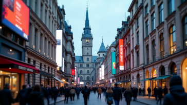 Grafico sull'andamento dei mercati europei e finanziari in Italia