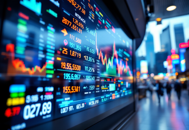 Grafico sull'andamento delle borse cinesi e pagamenti