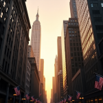 Grafico dell'apertura di Wall Street e analisi economica