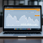 Grafico Bitcoin mostra flessione dopo picco a 100mila dollari
