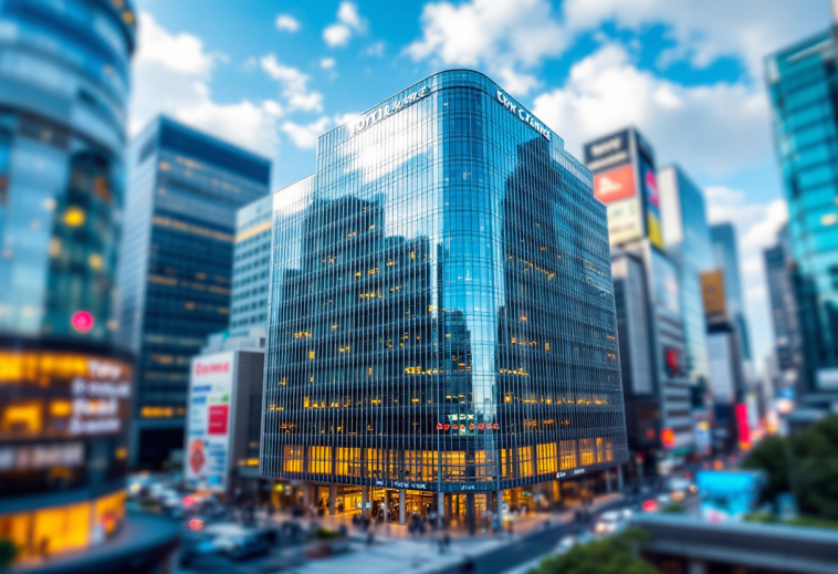 Grafico della Borsa di Tokyo con segno positivo