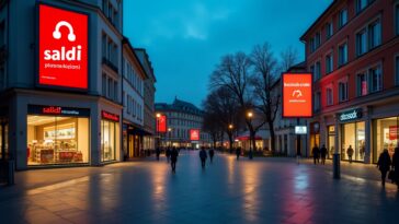 Grafico che mostra l'andamento negativo delle borse americane