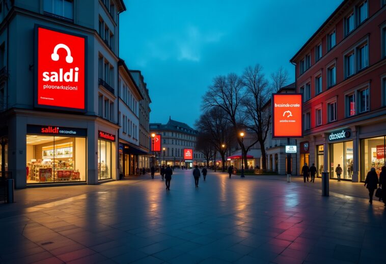 Grafico che mostra l'andamento negativo delle borse americane