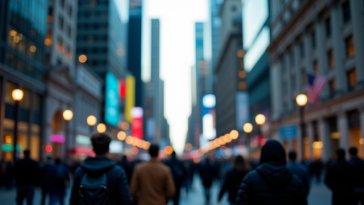 Grafico che mostra l'andamento negativo delle borse americane