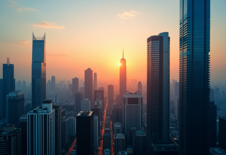 Grafico delle borse asiatiche in aumento