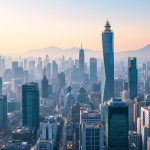 Grafico che mostra il calo delle borse cinesi nel mercato