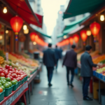 Grafico che mostra il calo delle borse cinesi