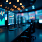 Grafico che mostra il calo delle borse europee post elezione Trump