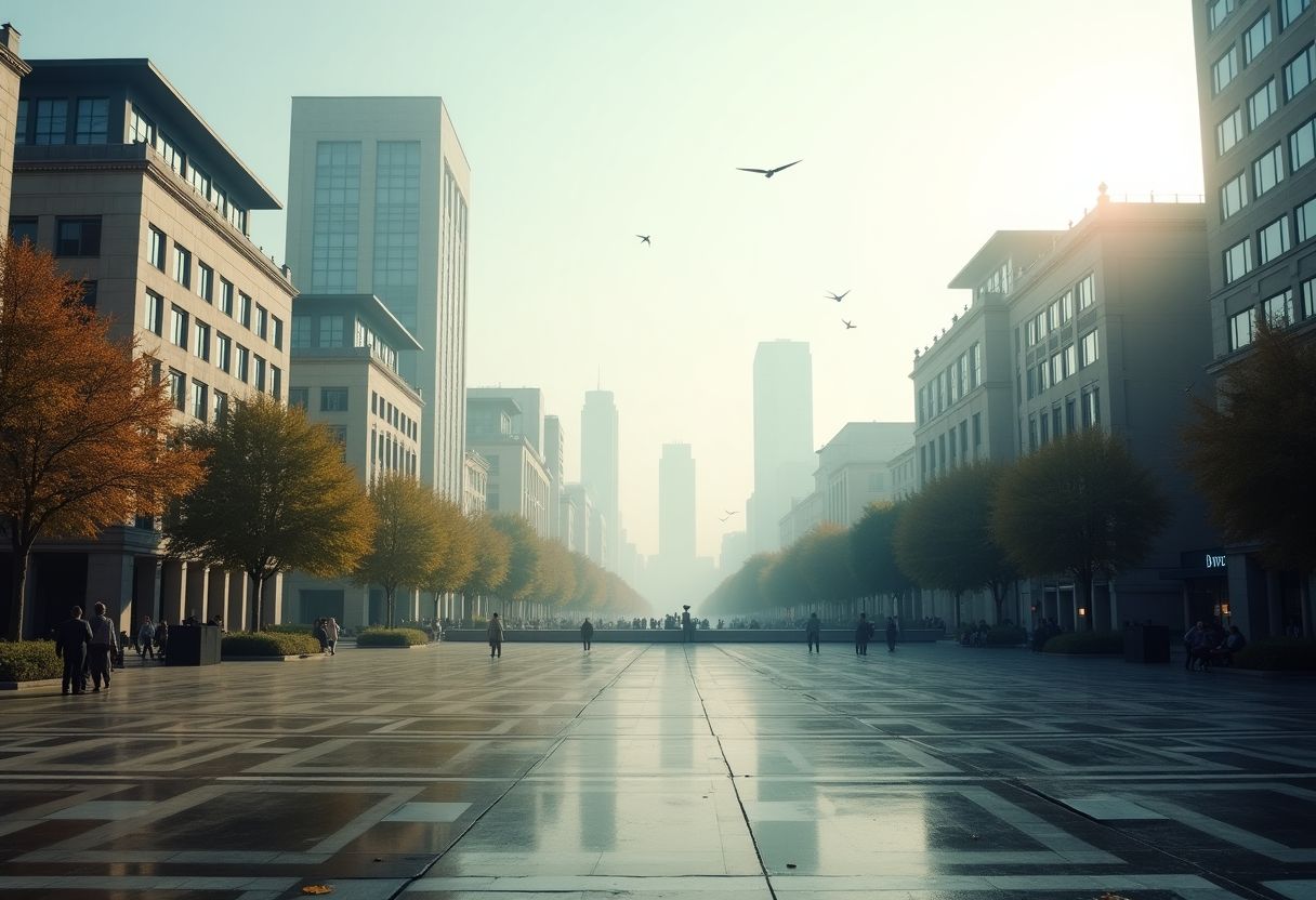 Grafico che mostra il calo delle borse europee e l'aumento di Wall Street