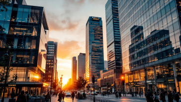 Grafico che mostra l'andamento positivo delle borse europee