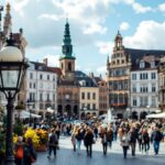 Grafico che mostra l'andamento positivo delle borse europee