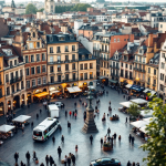 Grafico delle borse europee in crescita nonostante Wall Street