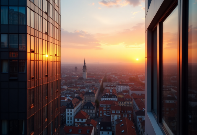 Grafico che mostra il ribasso delle borse europee