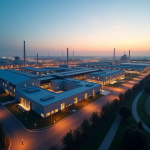 Grafico che mostra il calo della produzione industriale in Germania