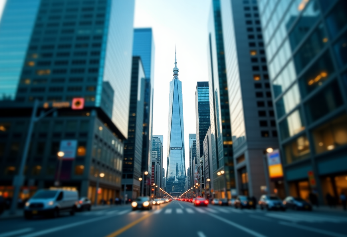 Grafico che mostra la crescita della Borsa di Tokyo