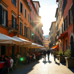 Grafico che mostra la crescita del settore terziario in Italia