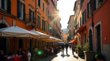 Grafico che mostra la crescita del settore terziario in Italia