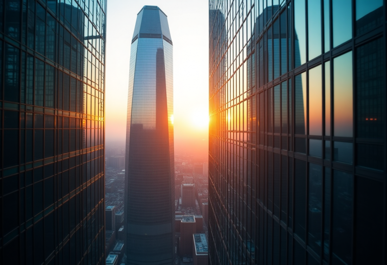 Grafico che mostra la crescita dei mercati europei e Wall Street