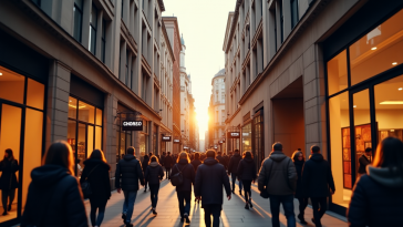 Grafico che mostra la crescita dei servizi nell'eurozona