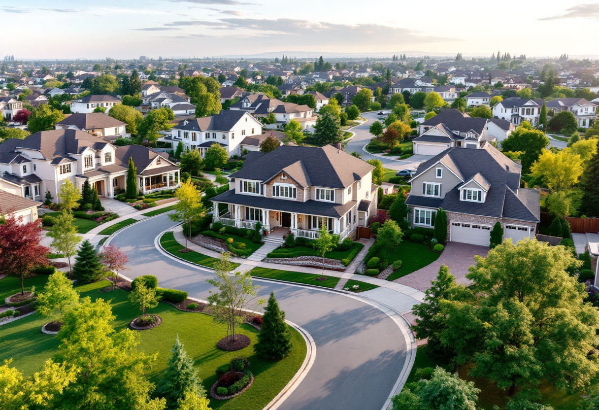 Grafico che mostra il crollo delle vendite di case nuove negli USA