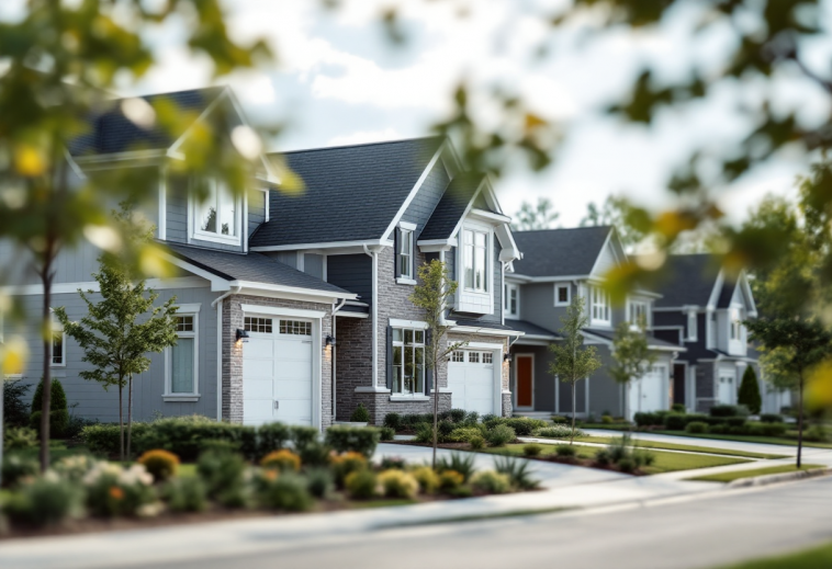 Grafico che mostra il crollo delle vendite di case nuove negli USA