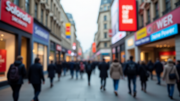 Grafico che mostra l'aumento della fiducia dei consumatori negli Stati Uniti