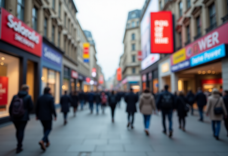 Grafico che mostra l'aumento della fiducia dei consumatori negli Stati Uniti