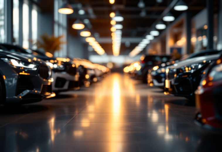 Grafico che mostra l'aumento dei finanziamenti auto in Italia