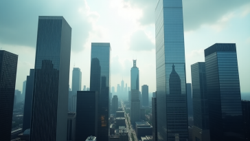 Grafico che mostra la chiusura negativa delle borse cinesi