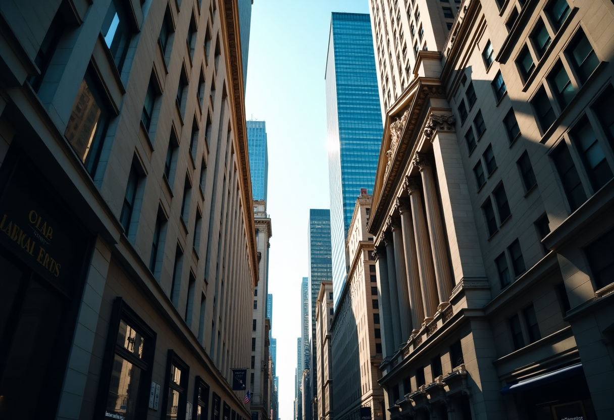 Grafico che mostra l'andamento dell'inflazione e di Wall Street