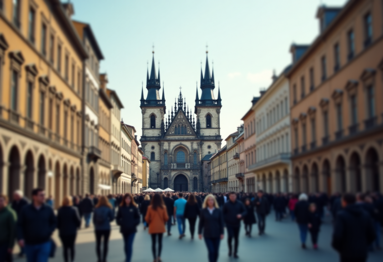 Grafico che mostra il calo dei mercati europei