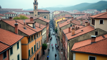 Grafico del mercato immobiliare in Italia con tendenze attuali