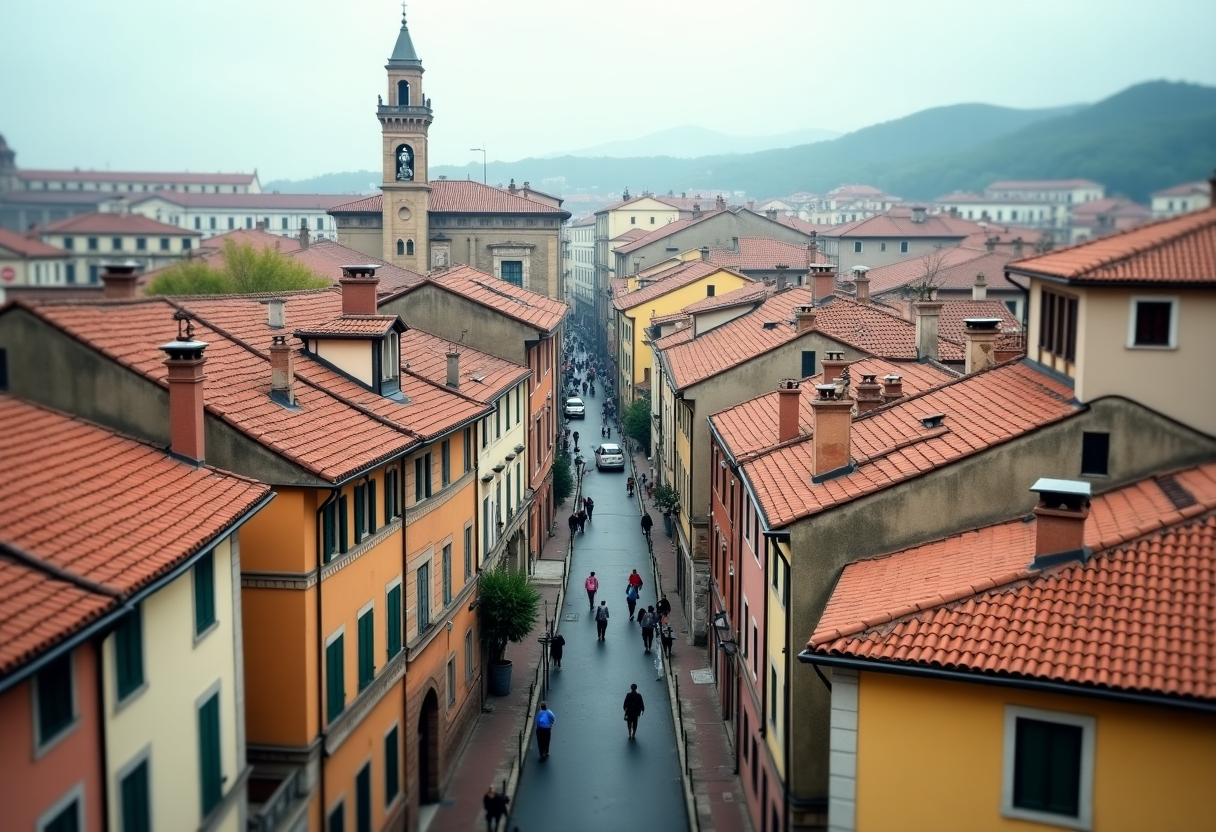 Grafico del mercato immobiliare in Italia con tendenze attuali