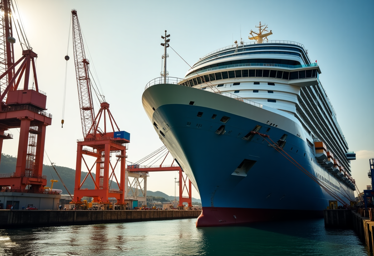 Nave da crociera di alta gamma Fincantieri e Crystal