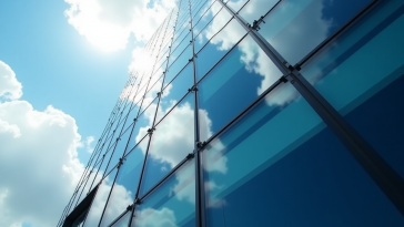 Logo OVS con grafico delle azioni in crescita