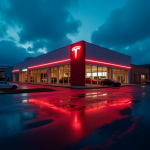 Grafico che mostra l'impatto della politica sulle azioni Tesla