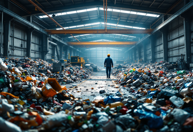 Immagine che rappresenta l'industria del riciclo in Italia