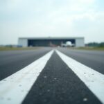 Logo Ryanair con grafico in calo delle previsioni passeggeri