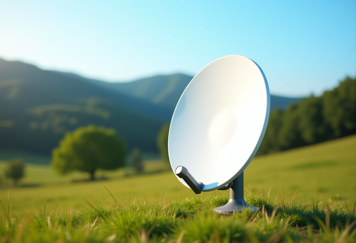 Antenna Starlink Mini per connessione internet satellitare