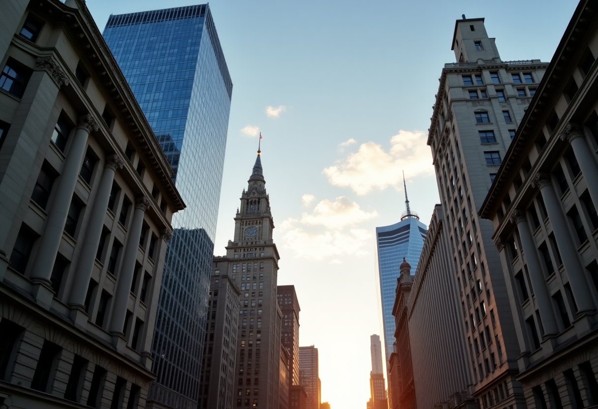Grafico di Wall Street in crescita grazie a Nvidia