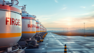 Logo di Enilive e easyJet per carburante sostenibile