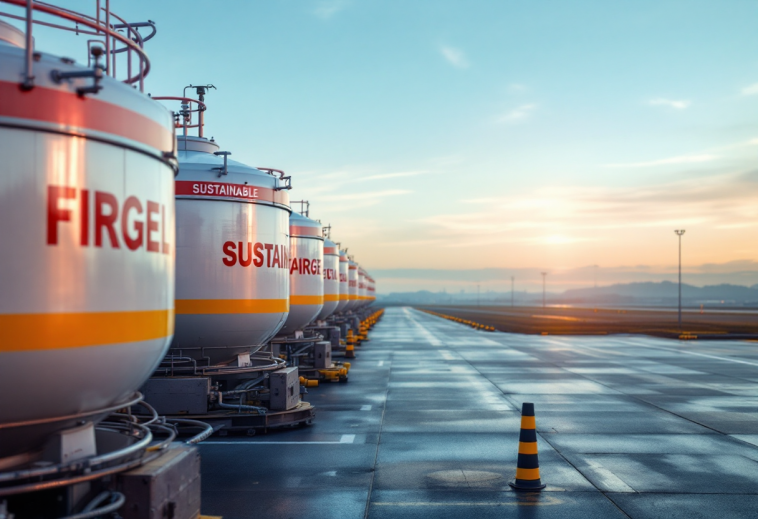 Logo di Enilive e easyJet per carburante sostenibile