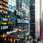 Grafico dell'andamento della Borsa di Tokyo