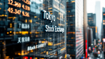 Grafico dell'andamento della Borsa di Tokyo