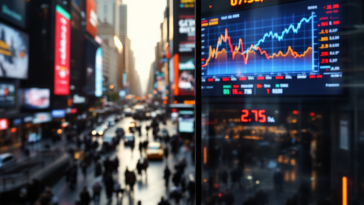 Grafico sull'andamento delle borse europee e segnali economici