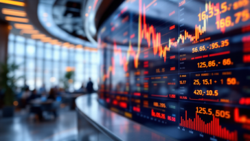 Grafico sull'andamento delle borse europee e segnali economici